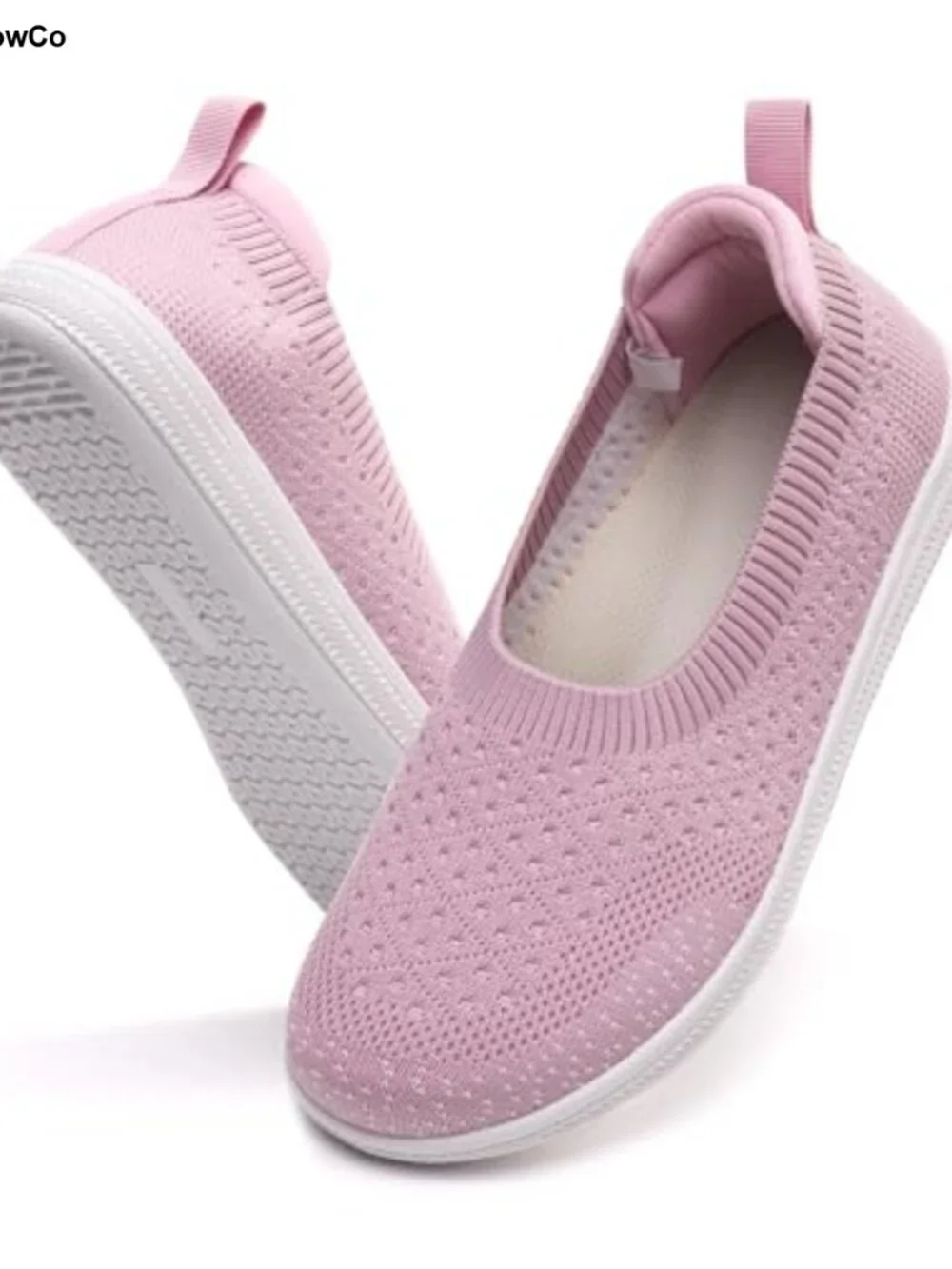 Barefoot Knit Flats Women Wide Toe Box Zero Drop Slip-On Lightweight